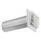 Lambro 4-In. White Plastic Louvered Vent with Tail Piece and Bird/Rodent Guard 267WG - alternate 1